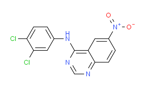 CAS No. 691369-18-3, N-(3,4-Dichlorophenyl)-6-nitroquinazolin-4-amine