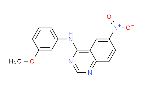 CAS No. 691385-34-9, N-(3-Methoxyphenyl)-6-nitroquinazolin-4-amine