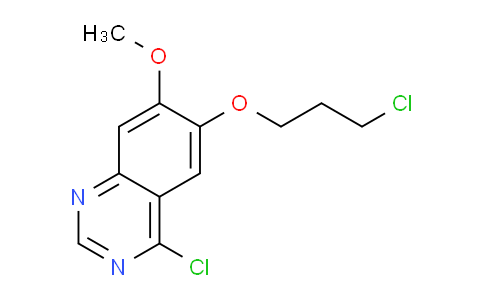 CAS No. 692059-41-9, 4-Chloro-6-(3-chloropropoxy)-7-methoxyquinazoline