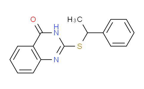 CAS No. 6956-57-6, 2-((1-Phenylethyl)thio)quinazolin-4(3H)-one