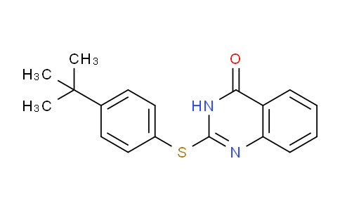 CAS No. 6956-64-5, 2-((4-(tert-Butyl)phenyl)thio)quinazolin-4(3H)-one