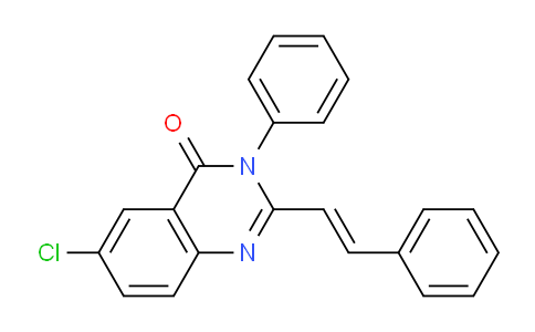 CAS No. 708212-96-8, (E)-6-Chloro-3-phenyl-2-styrylquinazolin-4(3H)-one