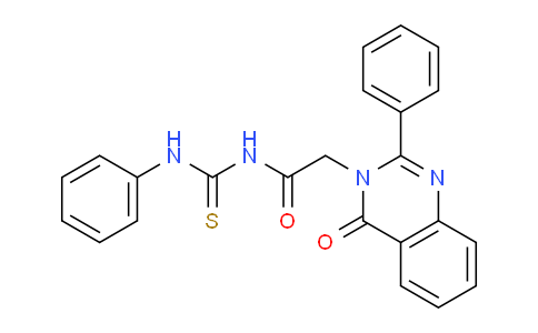 CAS No. 72045-60-4, 2-(4-Oxo-2-phenylquinazolin-3(4H)-yl)-N-(phenylcarbamothioyl)acetamide