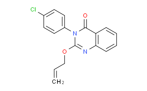 CAS No. 723744-13-6, 2-(Allyloxy)-3-(4-chlorophenyl)quinazolin-4(3H)-one