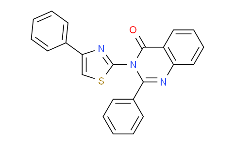 CAS No. 72756-47-9, 2-Phenyl-3-(4-phenylthiazol-2-yl)quinazolin-4(3H)-one