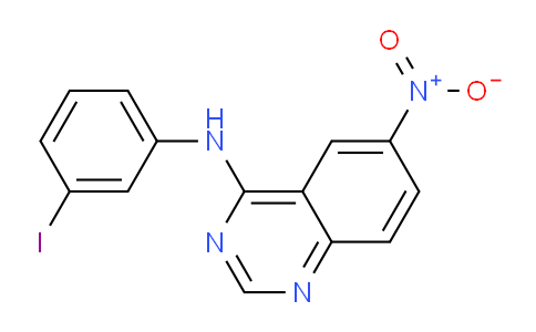 CAS No. 733009-36-4, N-(3-Iodophenyl)-6-nitroquinazolin-4-amine