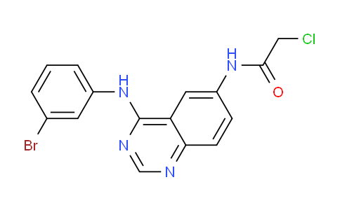 CAS No. 733009-38-6, N-(4-((3-Bromophenyl)amino)quinazolin-6-yl)-2-chloroacetamide