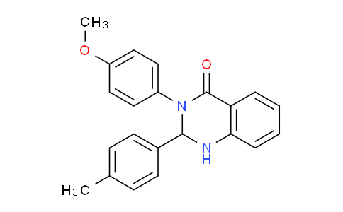 CAS No. 73302-11-1, 3-(4-Methoxyphenyl)-2-(p-tolyl)-2,3-dihydroquinazolin-4(1H)-one