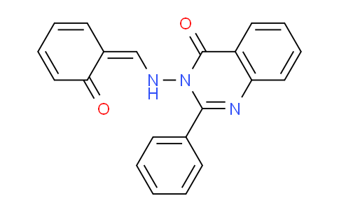 CAS No. 73861-06-0, (Z)-3-(((6-Oxocyclohexa-2,4-dien-1-ylidene)methyl)amino)-2-phenylquinazolin-4(3H)-one