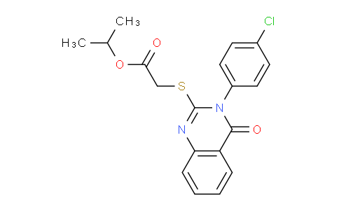 CAS No. 740837-79-0, Isopropyl 2-((3-(4-chlorophenyl)-4-oxo-3,4-dihydroquinazolin-2-yl)thio)acetate