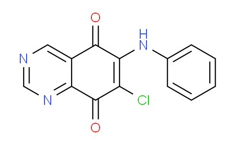 CAS No. 740854-81-3, 7-Chloro-6-(phenylamino)quinazoline-5,8-dione