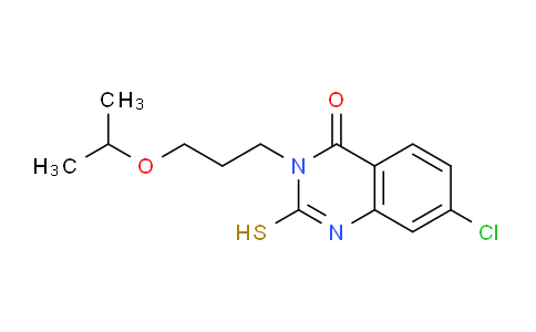 CAS No. 749920-45-4, 7-Chloro-3-(3-isopropoxypropyl)-2-mercaptoquinazolin-4(3H)-one