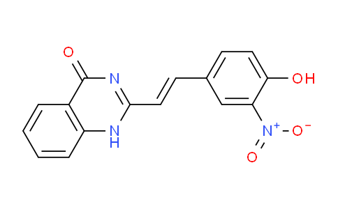 CAS No. 75342-05-1, 2-(4-Hydroxy-3-nitrostyryl)quinazolin-4(1H)-one