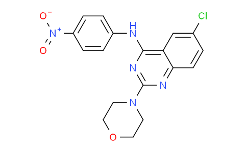 CAS No. 75426-57-2, 6-Chloro-2-morpholino-N-(4-nitrophenyl)quinazolin-4-amine