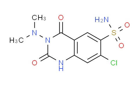 CAS No. 75787-40-5, 7-Chloro-3-(dimethylamino)-2,4-dioxo-1,2,3,4-tetrahydroquinazoline-6-sulfonamide