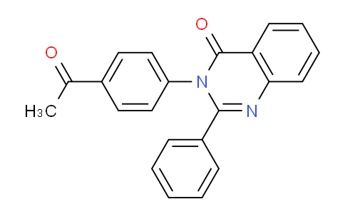 CAS No. 76244-53-6, 3-(4-Acetylphenyl)-2-phenylquinazolin-4(3H)-one