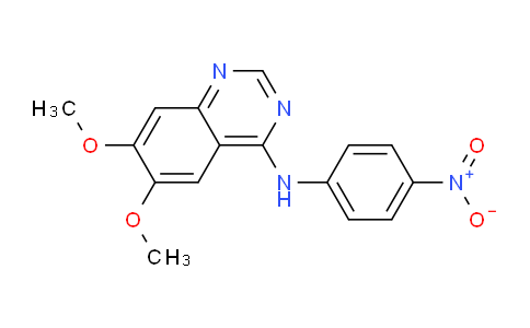 CAS No. 765899-28-3, 6,7-Dimethoxy-N-(4-nitrophenyl)quinazolin-4-amine