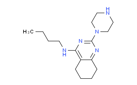 CAS No. 76781-36-7, N-Butyl-2-(piperazin-1-yl)-5,6,7,8-tetrahydroquinazolin-4-amine