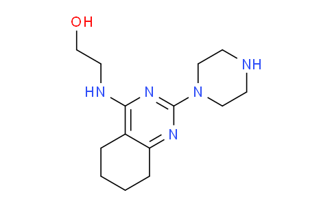 CAS No. 76781-43-6, 2-((2-(Piperazin-1-yl)-5,6,7,8-tetrahydroquinazolin-4-yl)amino)ethanol