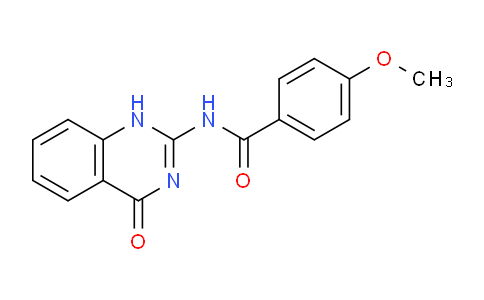 CAS No. 77478-79-6, 4-Methoxy-N-(4-oxo-1,4-dihydroquinazolin-2-yl)benzamide