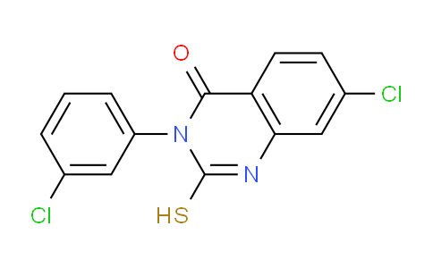 CAS No. 793716-09-3, 7-Chloro-3-(3-chlorophenyl)-2-mercaptoquinazolin-4(3H)-one