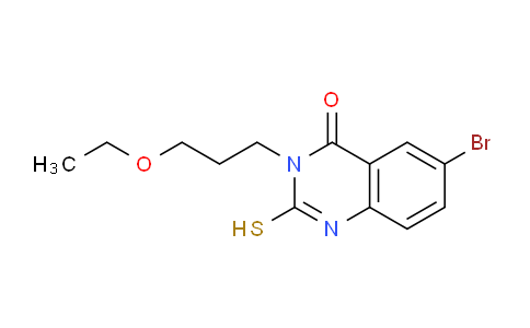 CAS No. 795290-91-4, 6-Bromo-3-(3-ethoxypropyl)-2-mercaptoquinazolin-4(3H)-one