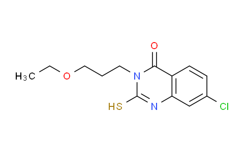 CAS No. 796067-61-3, 7-Chloro-3-(3-ethoxypropyl)-2-mercaptoquinazolin-4(3H)-one