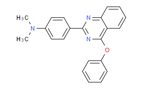 CAS No. 79916-51-1, N,N-Dimethyl-4-(4-phenoxyquinazolin-2-yl)aniline