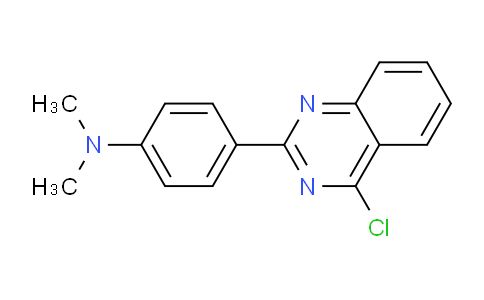 CAS No. 79916-53-3, 4-(4-Chloroquinazolin-2-yl)-N,N-dimethylaniline