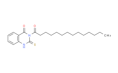CAS No. 805323-90-4, 3-Tetradecanoyl-2-thioxo-2,3-dihydroquinazolin-4(1H)-one