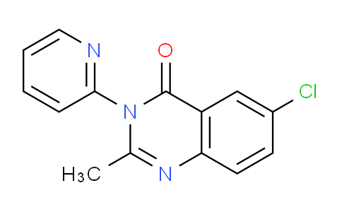 CAS No. 80982-88-3, 6-Chloro-2-methyl-3-(pyridin-2-yl)quinazolin-4(3H)-one