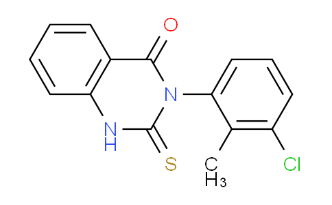 CAS No. 81066-84-4, 3-(3-Chloro-2-methylphenyl)-2-thioxo-2,3-dihydroquinazolin-4(1H)-one