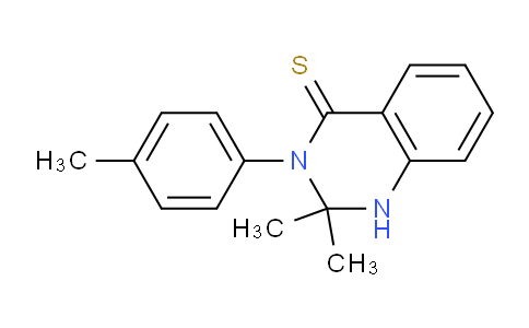 CAS No. 823195-53-5, 2,2-Dimethyl-3-(p-tolyl)-2,3-dihydroquinazoline-4(1H)-thione