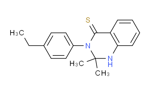 CAS No. 823195-54-6, 3-(4-Ethylphenyl)-2,2-dimethyl-2,3-dihydroquinazoline-4(1H)-thione