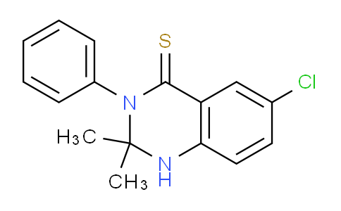 CAS No. 823195-56-8, 6-Chloro-2,2-dimethyl-3-phenyl-2,3-dihydroquinazoline-4(1H)-thione