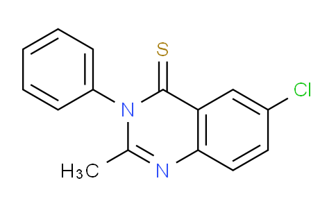 CAS No. 823195-62-6, 6-Chloro-2-methyl-3-phenylquinazoline-4(3H)-thione