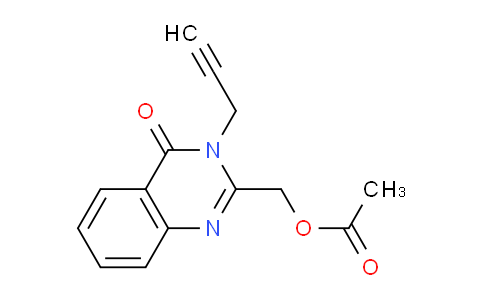 CAS No. 823235-10-5, (4-Oxo-3-(prop-2-yn-1-yl)-3,4-dihydroquinazolin-2-yl)methyl acetate