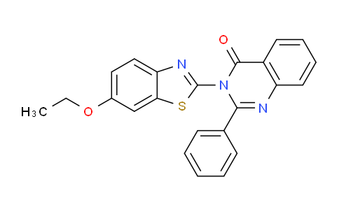 CAS No. 82450-46-2, 3-(6-Ethoxybenzo[d]thiazol-2-yl)-2-phenylquinazolin-4(3H)-one
