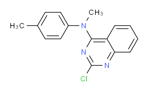 CAS No. 827030-34-2, 2-Chloro-N-methyl-N-(p-tolyl)quinazolin-4-amine