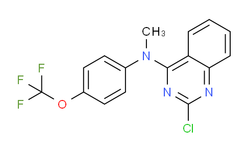 CAS No. 827030-37-5, 2-Chloro-N-methyl-N-(4-(trifluoromethoxy)phenyl)quinazolin-4-amine