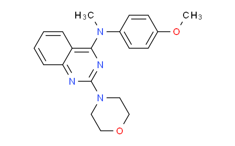 CAS No. 827030-46-6, N-(4-Methoxyphenyl)-N-methyl-2-morpholinoquinazolin-4-amine