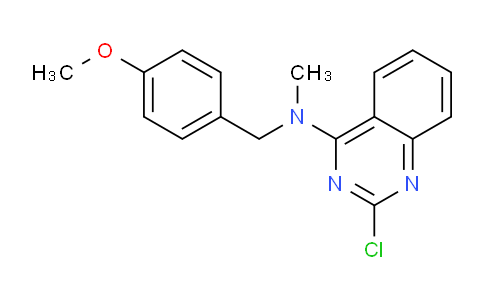 CAS No. 827030-57-9, 2-Chloro-N-(4-methoxybenzyl)-N-methylquinazolin-4-amine
