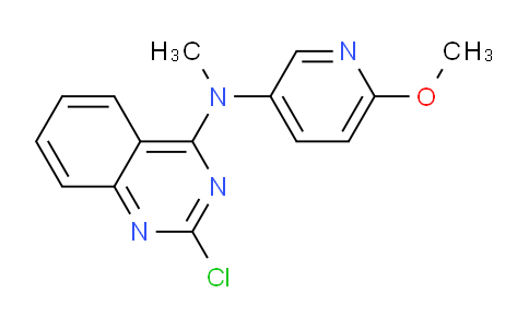 CAS No. 827030-65-9, 2-Chloro-N-(6-methoxypyridin-3-yl)-N-methylquinazolin-4-amine