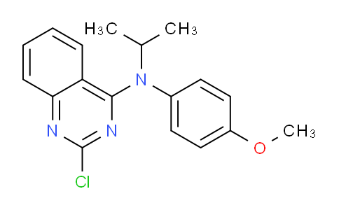 CAS No. 827030-66-0, 2-Chloro-N-isopropyl-N-(4-methoxyphenyl)quinazolin-4-amine