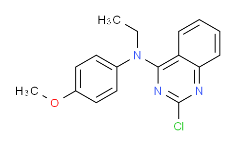 CAS No. 827030-69-3, 2-Chloro-N-ethyl-N-(4-methoxyphenyl)quinazolin-4-amine