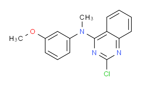 CAS No. 827030-72-8, 2-Chloro-N-(3-methoxyphenyl)-N-methylquinazolin-4-amine