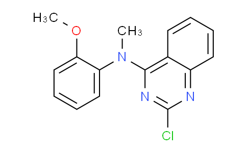 CAS No. 827030-73-9, 2-Chloro-N-(2-methoxyphenyl)-N-methylquinazolin-4-amine