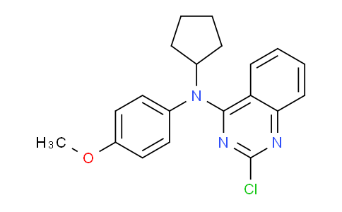 CAS No. 827030-74-0, 2-Chloro-N-cyclopentyl-N-(4-methoxyphenyl)quinazolin-4-amine