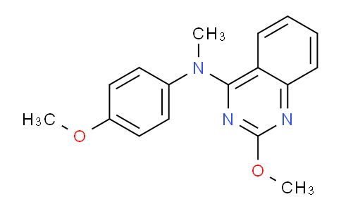 CAS No. 827030-82-0, 2-Methoxy-N-(4-methoxyphenyl)-N-methylquinazolin-4-amine