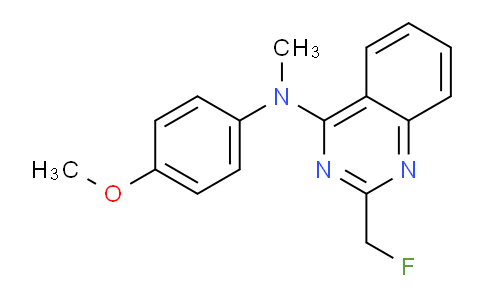 CAS No. 827030-84-2, 2-(Fluoromethyl)-N-(4-methoxyphenyl)-N-methylquinazolin-4-amine